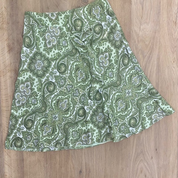 Ann Taylor Silk MIDI Skirt with Ruffle - Picture 4 of 5